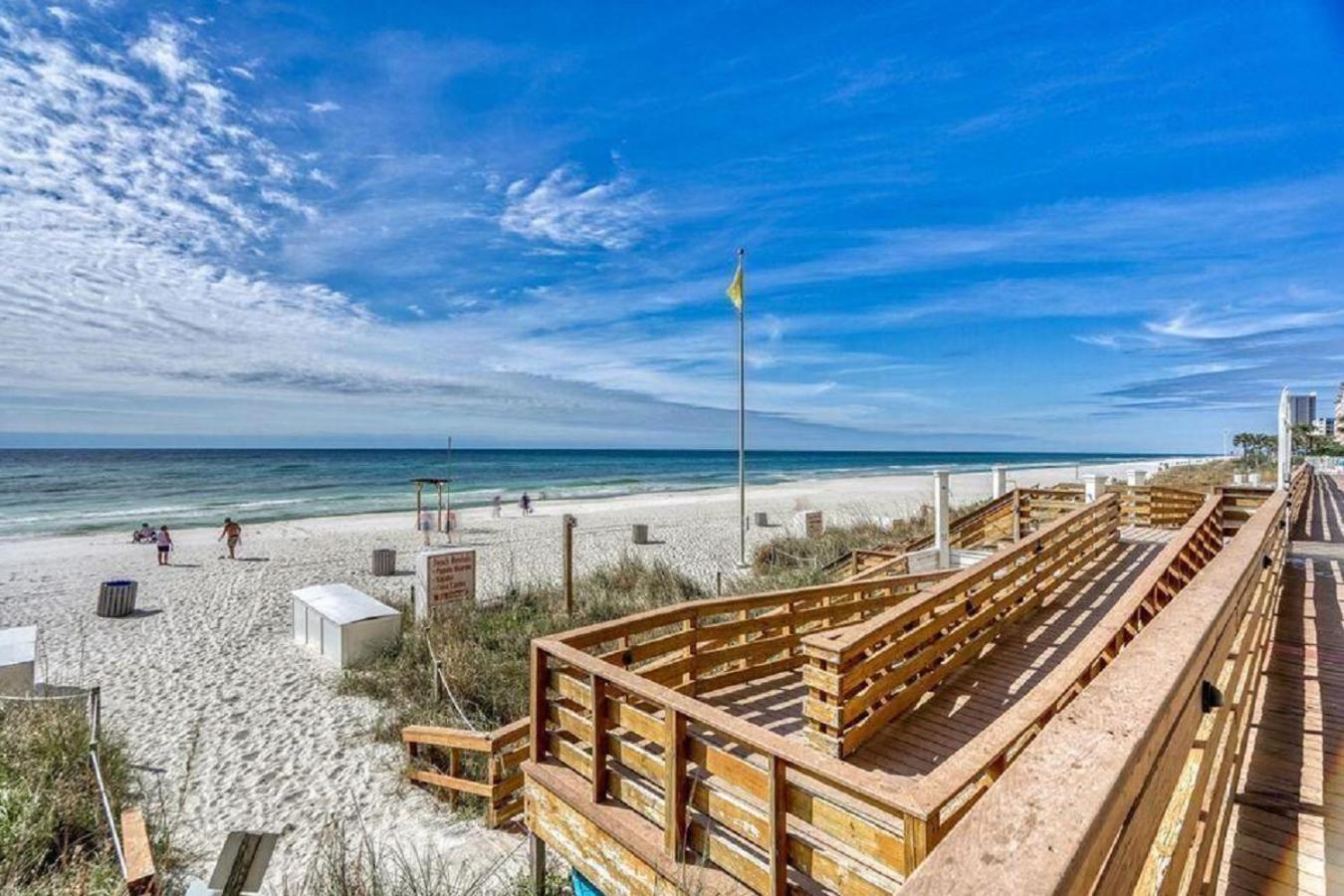 Beachfront Spacious Renovated Condo - Pools, Hot Hub, Spa - Walk To Pier Park In Pcb 파나마 시티 외부 사진
